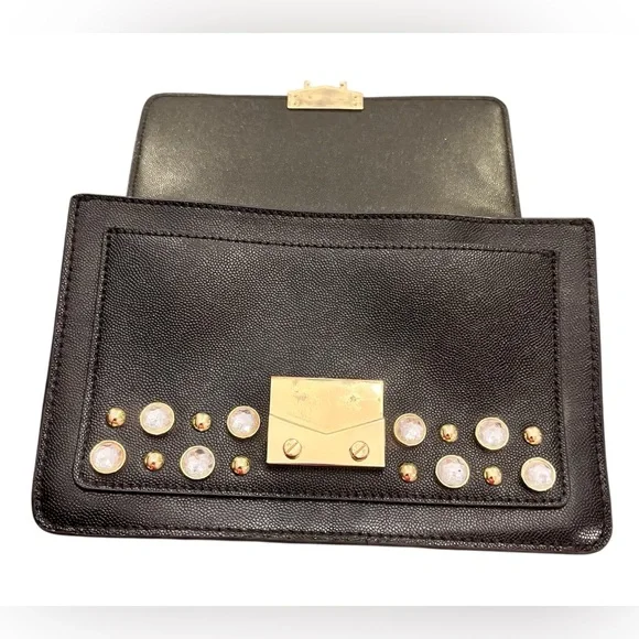 Karl Lagerfeld Black Studded Crossbody Bag - Picture 8 of 8